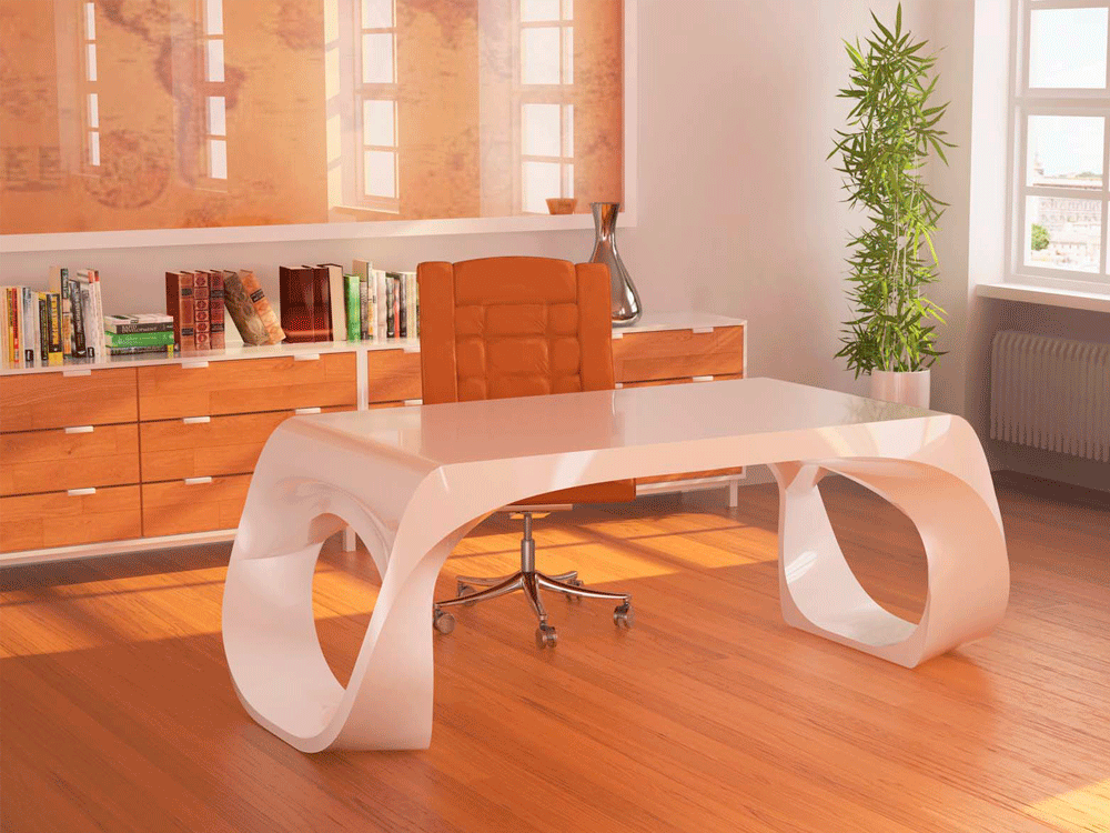 Modern office desk Infinity by Babini, design Edoardo Cappelluti